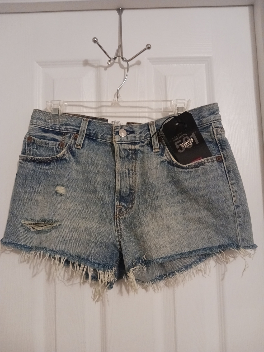 Levi's 501 Shorts Mid- Rise Womens Denim Shorts sz 29 NWT